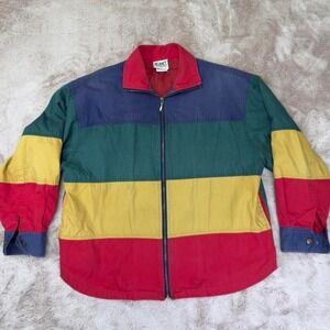 colorblock jacket by Koret from the City Blues, 90s style, spring jacket